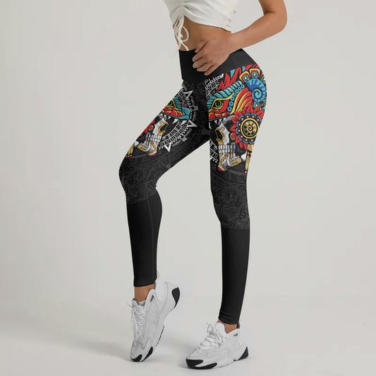 Aztec Serpent Warrior Leggings