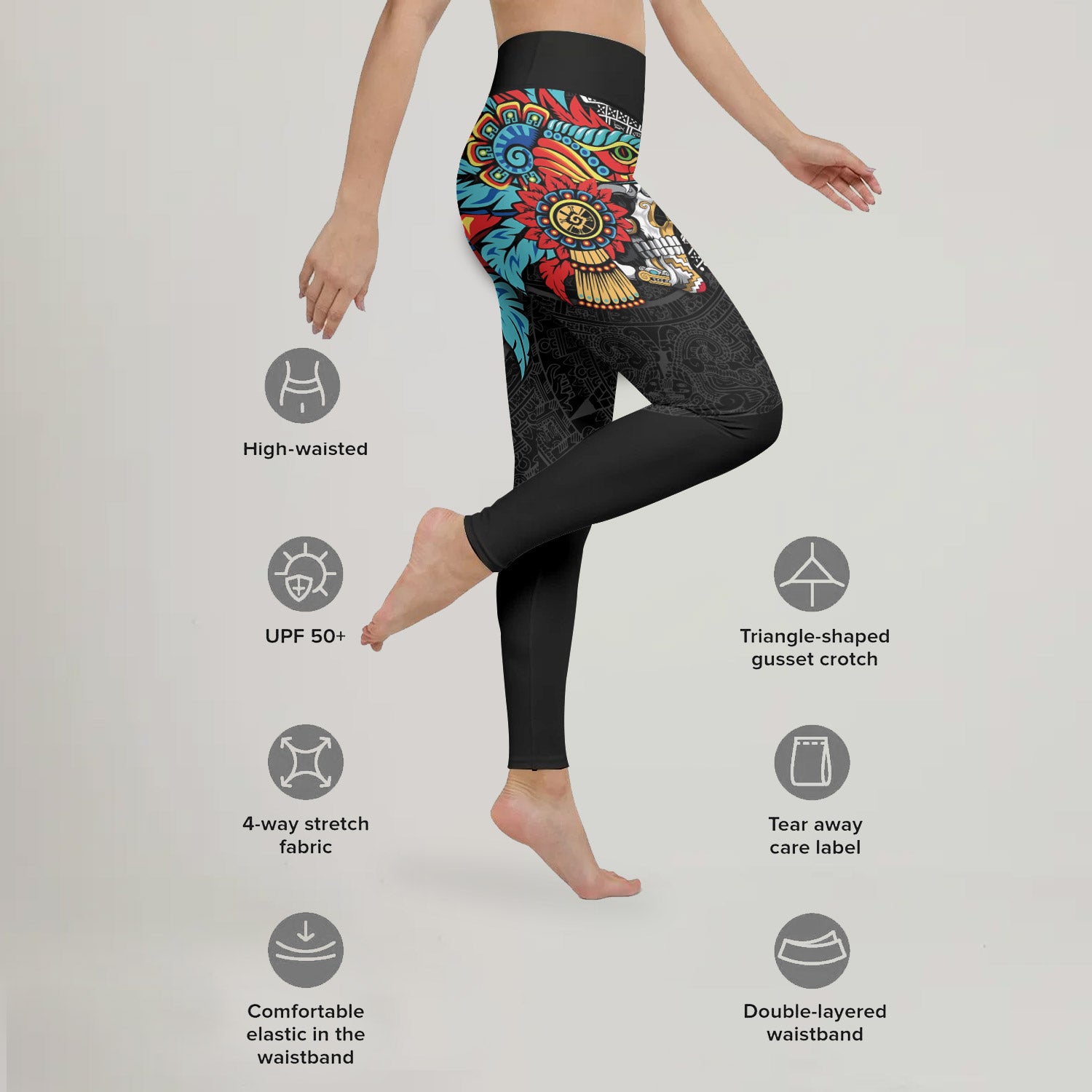 Aztec Serpent Warrior Leggings