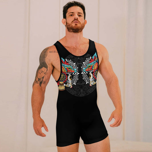Aztec Serpent Warrior Wrestling Singlets
