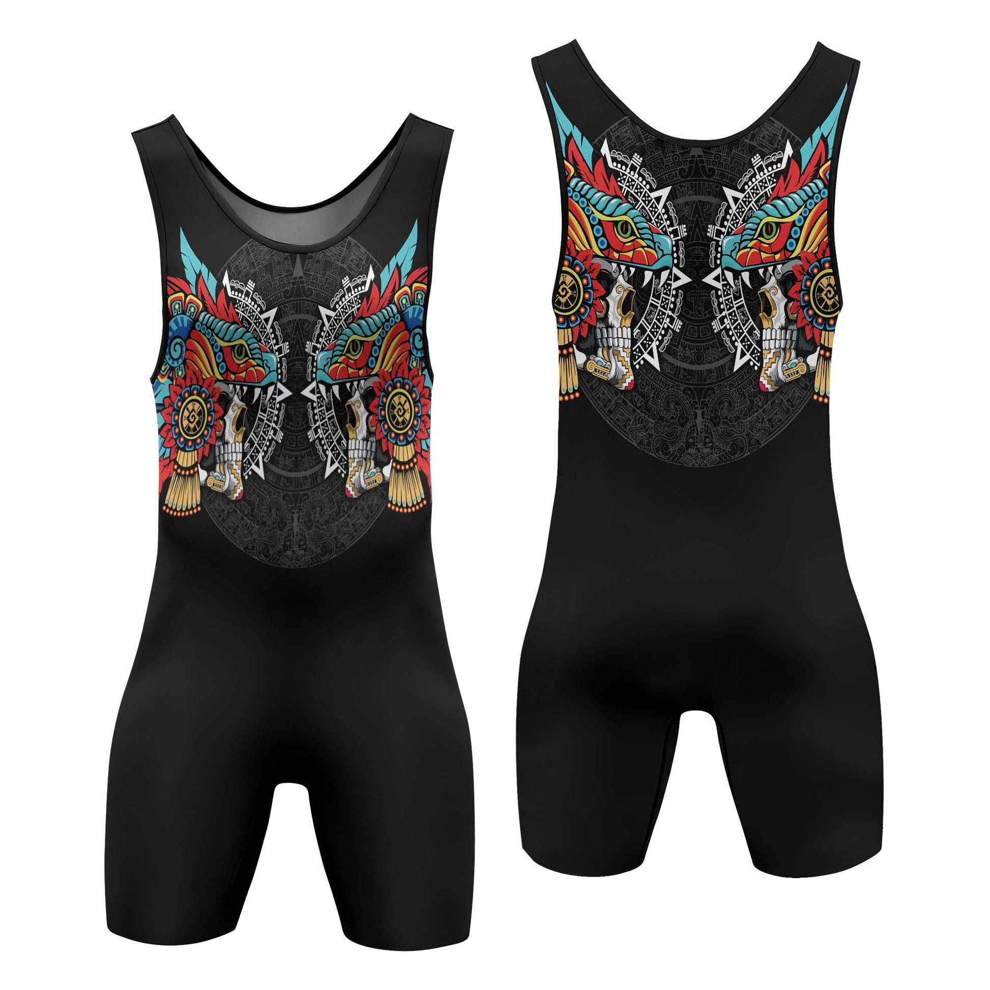 Aztec Serpent Warrior Wrestling Singlets