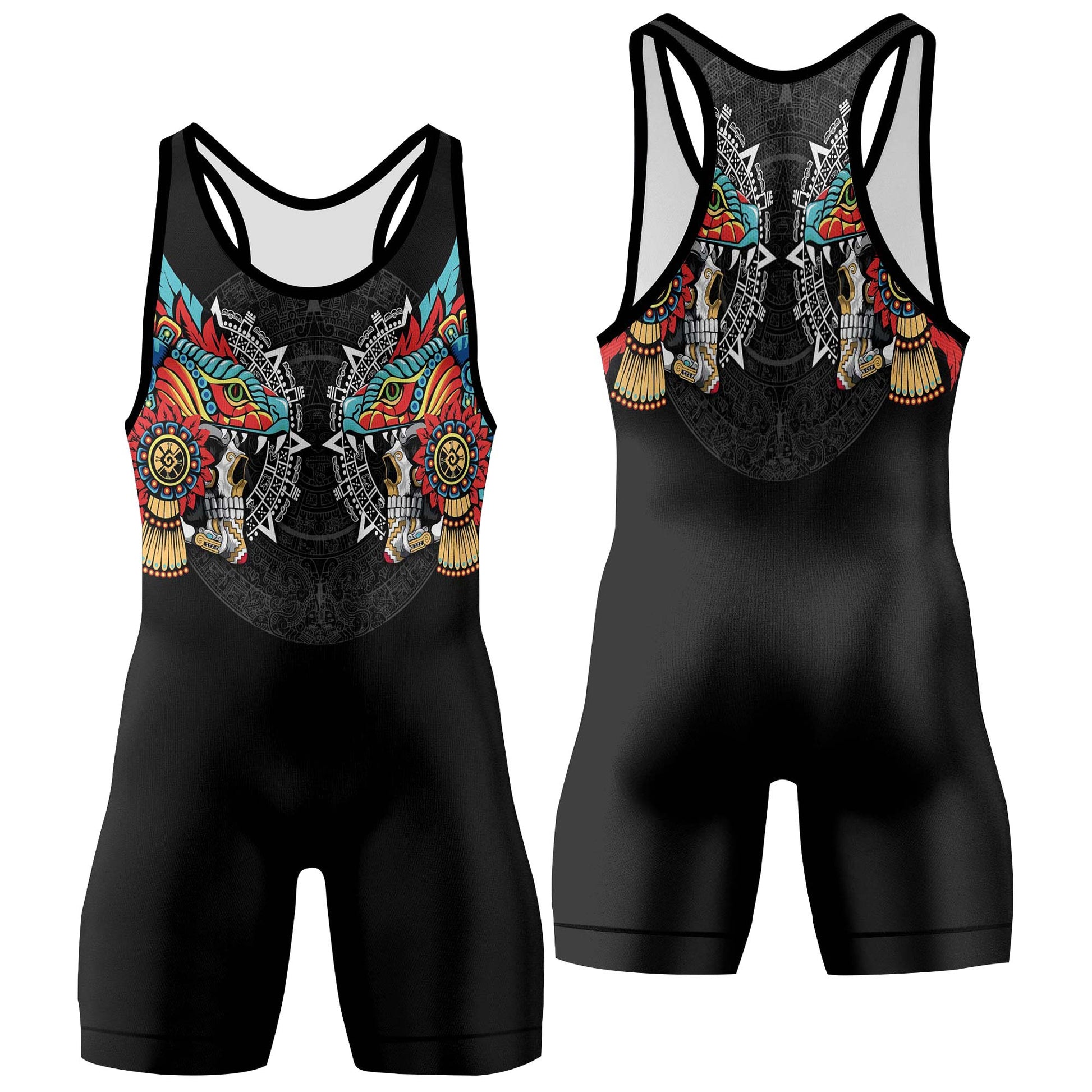 Aztec Serpent Warrior Wrestling Singlets