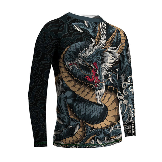 Azure Dragon Kids Rash Guard