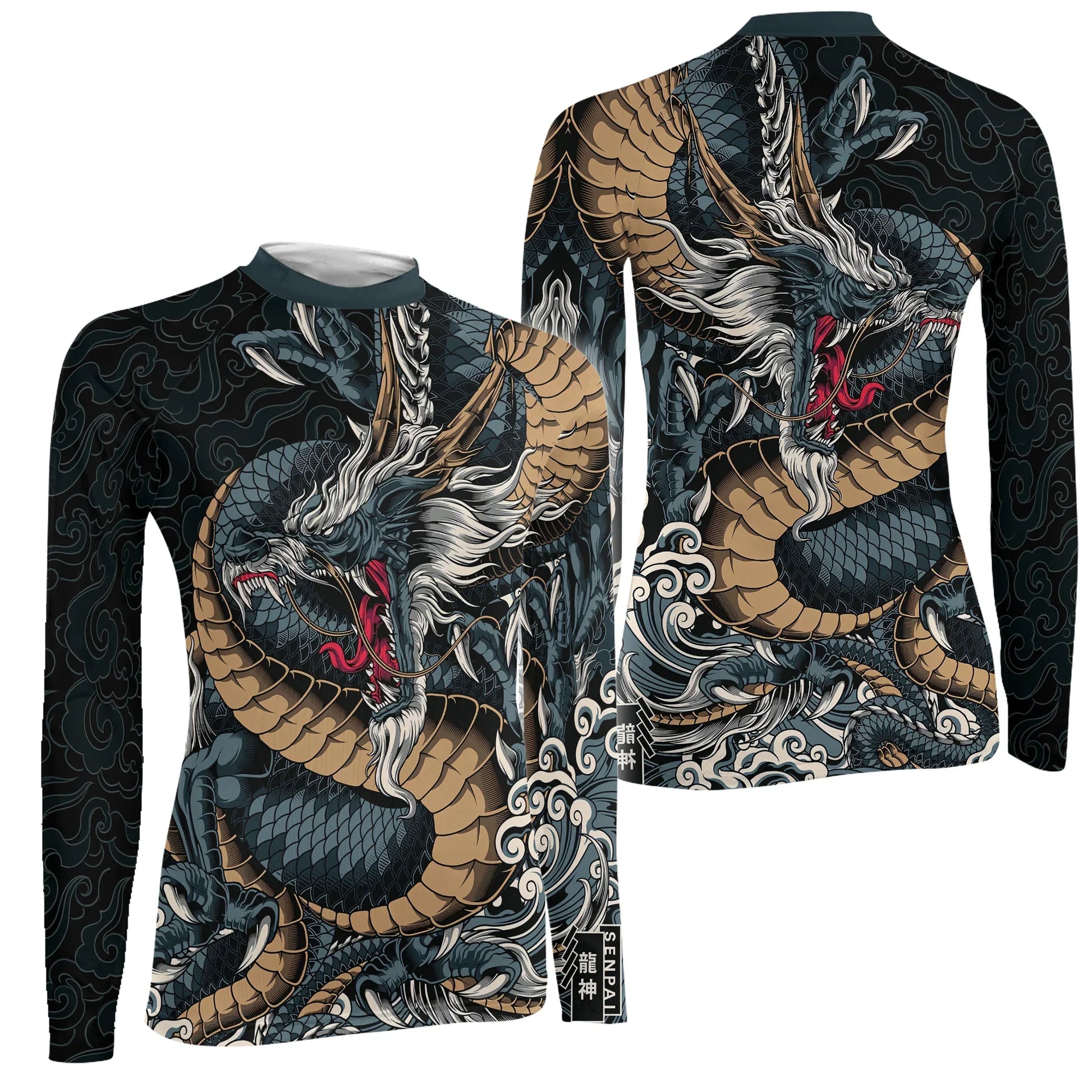 Azure Dragon Women's Long Sleeve Rash Guard