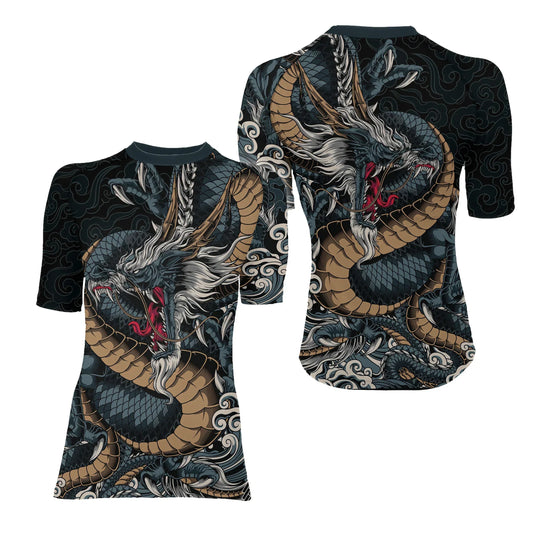 Azure Dragon Women's Short Sleeve Rash Guard