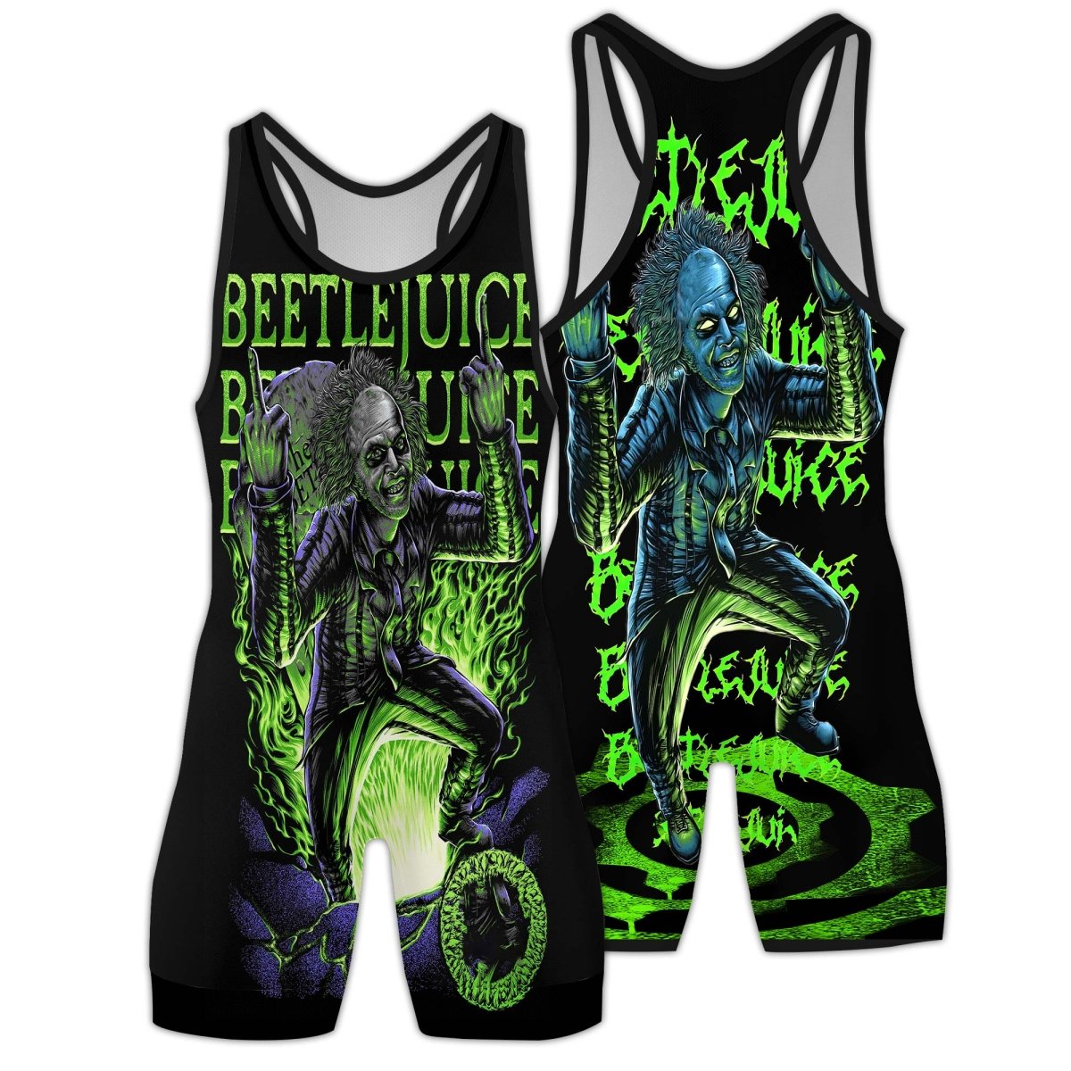 Beetlejuice Is Back Wrestling Singlets - BattleFitGear