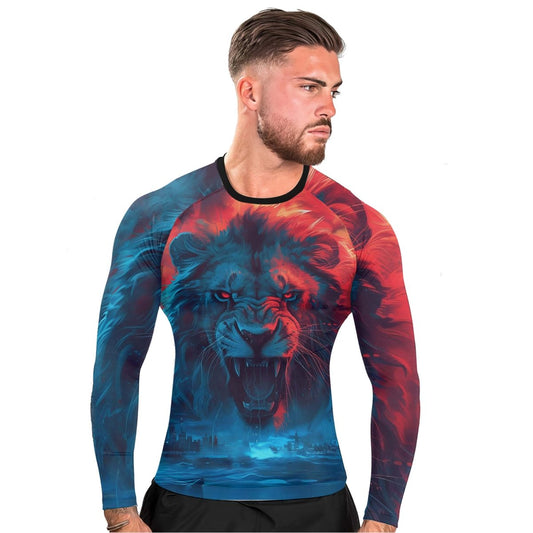 Being A Dad Men's Long Sleeve Rash Guard - BattleFitGear