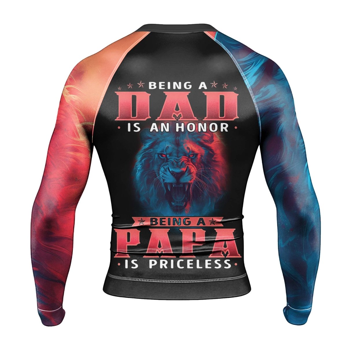 Being A Dad Men's Long Sleeve Rash Guard - BattleFitGear