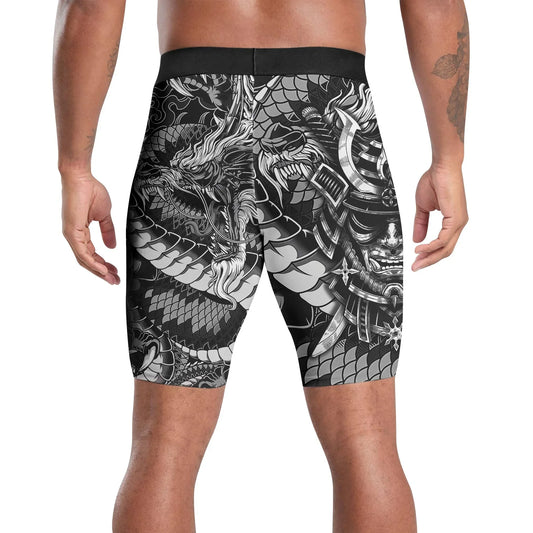 Black Dragon Samurai Compression Shorts