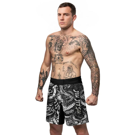 Black Dragon Samurai Fight Shorts
