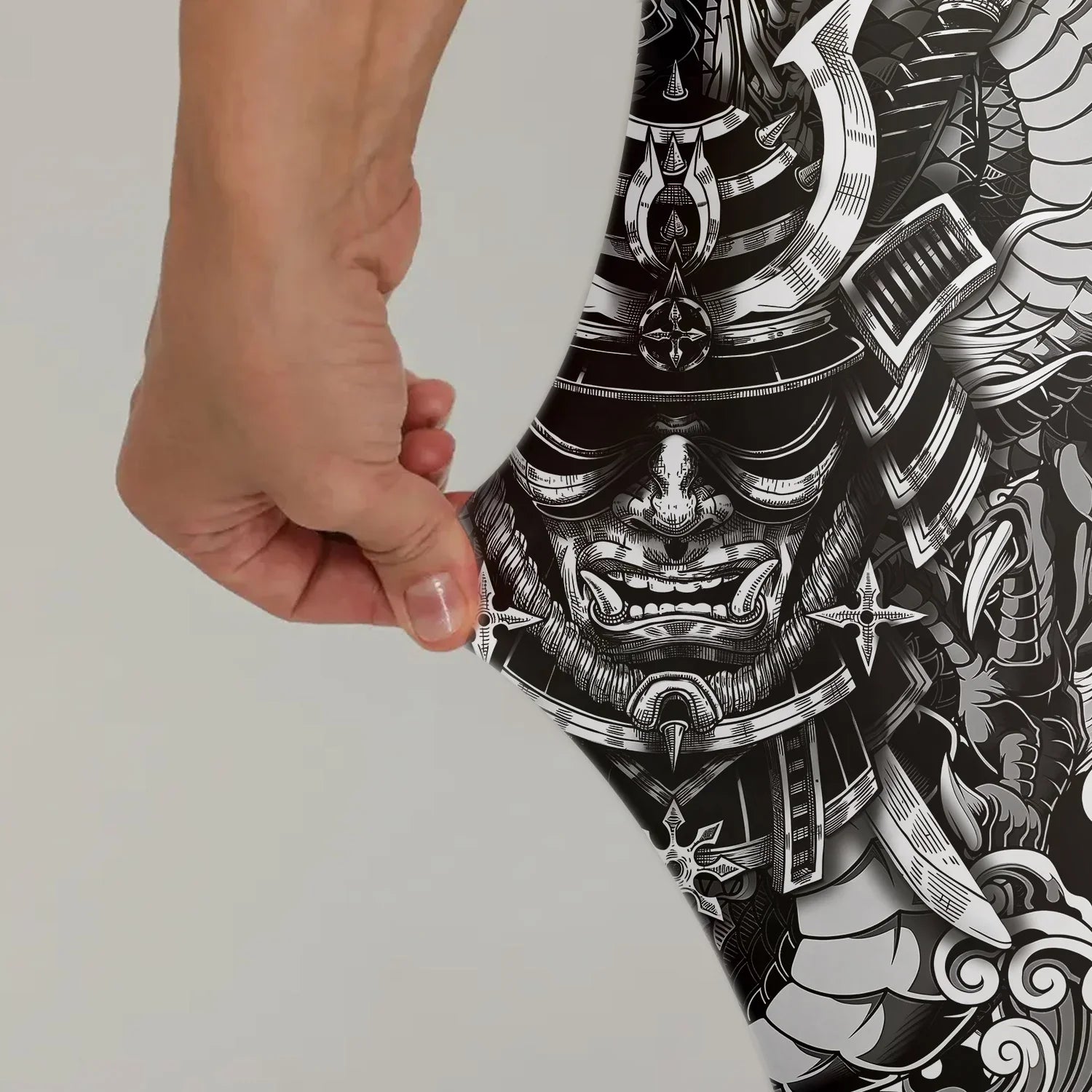 Black Dragon Samurai Leggings