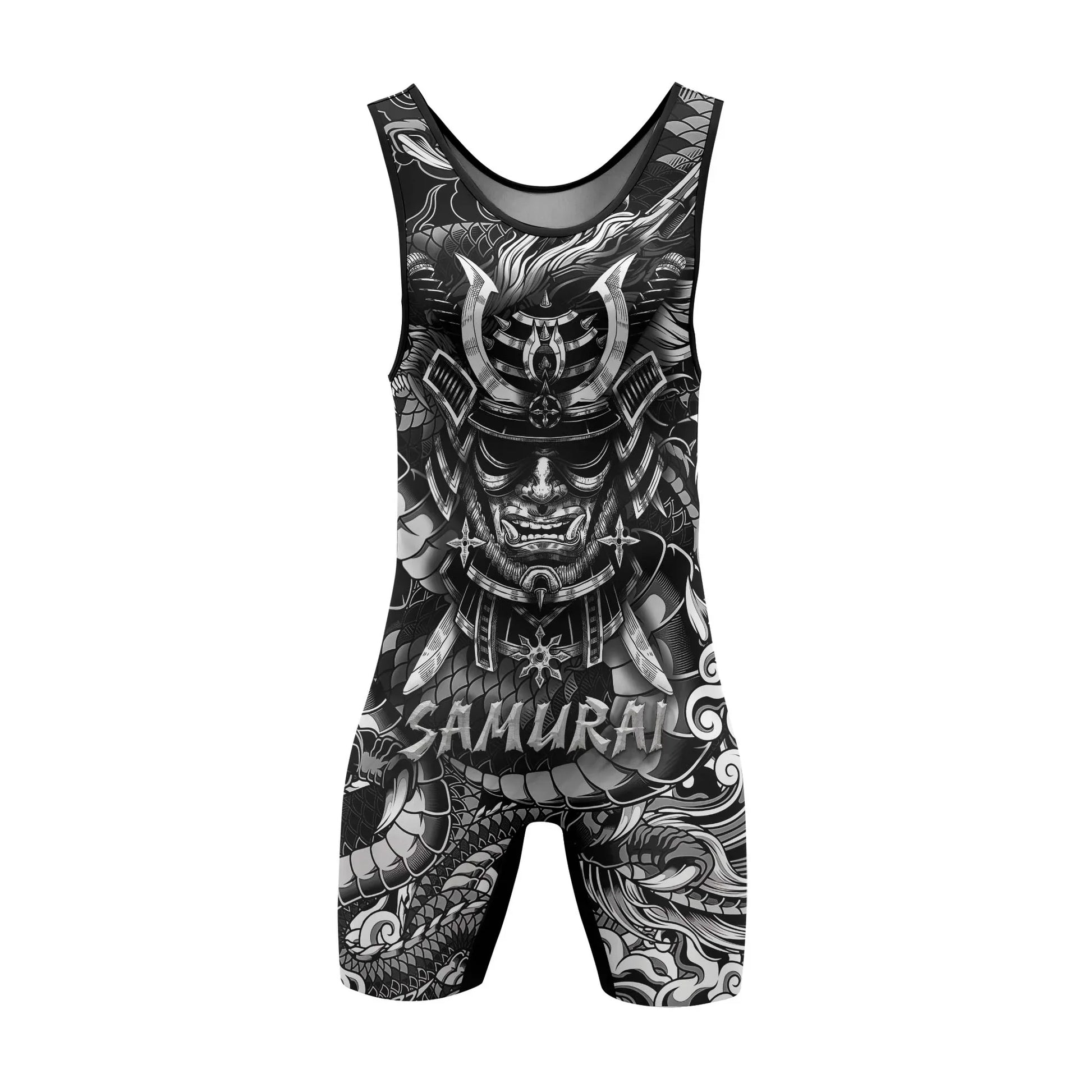 Black Dragon Samurai Wrestling Singlets