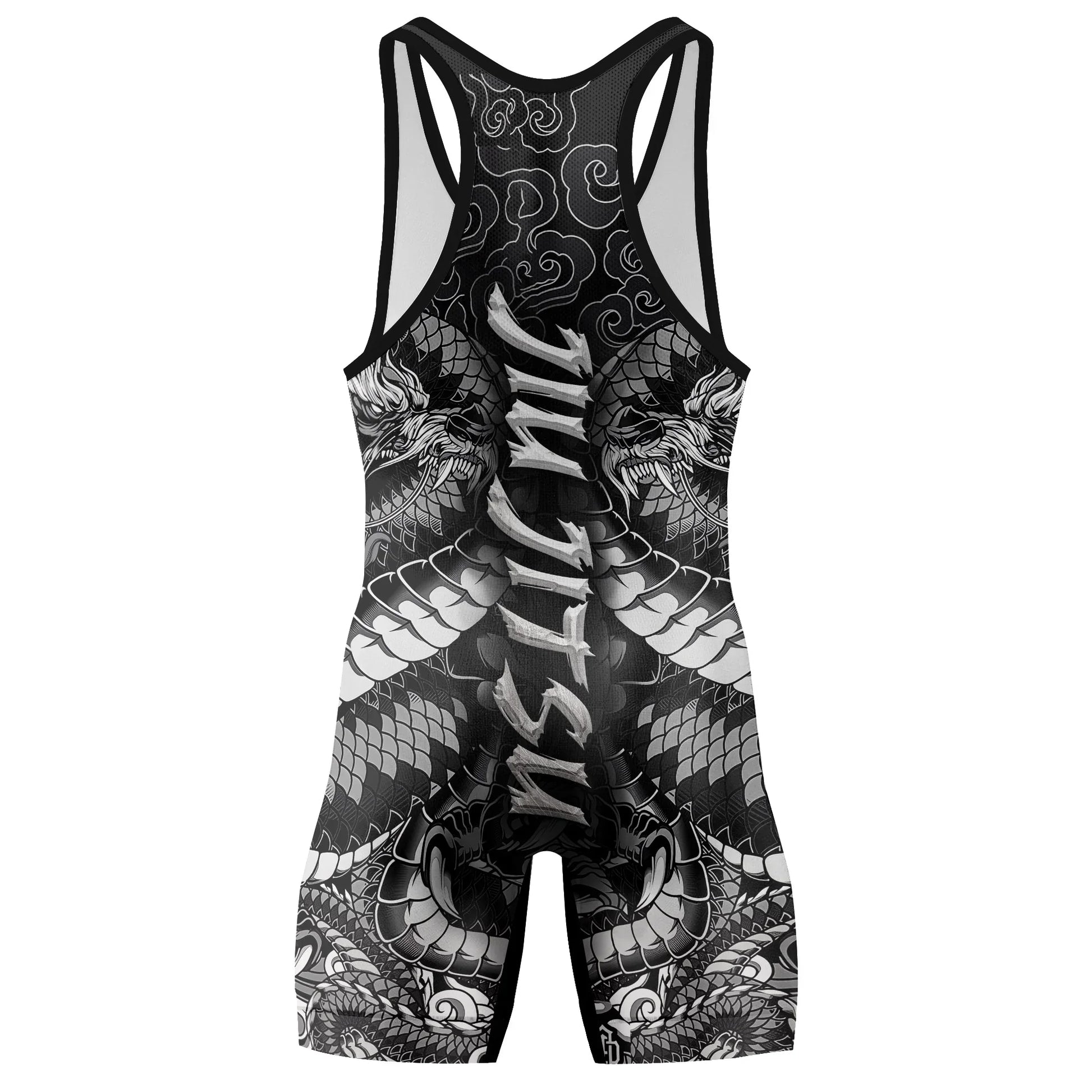 Black Dragon Samurai Wrestling Singlets