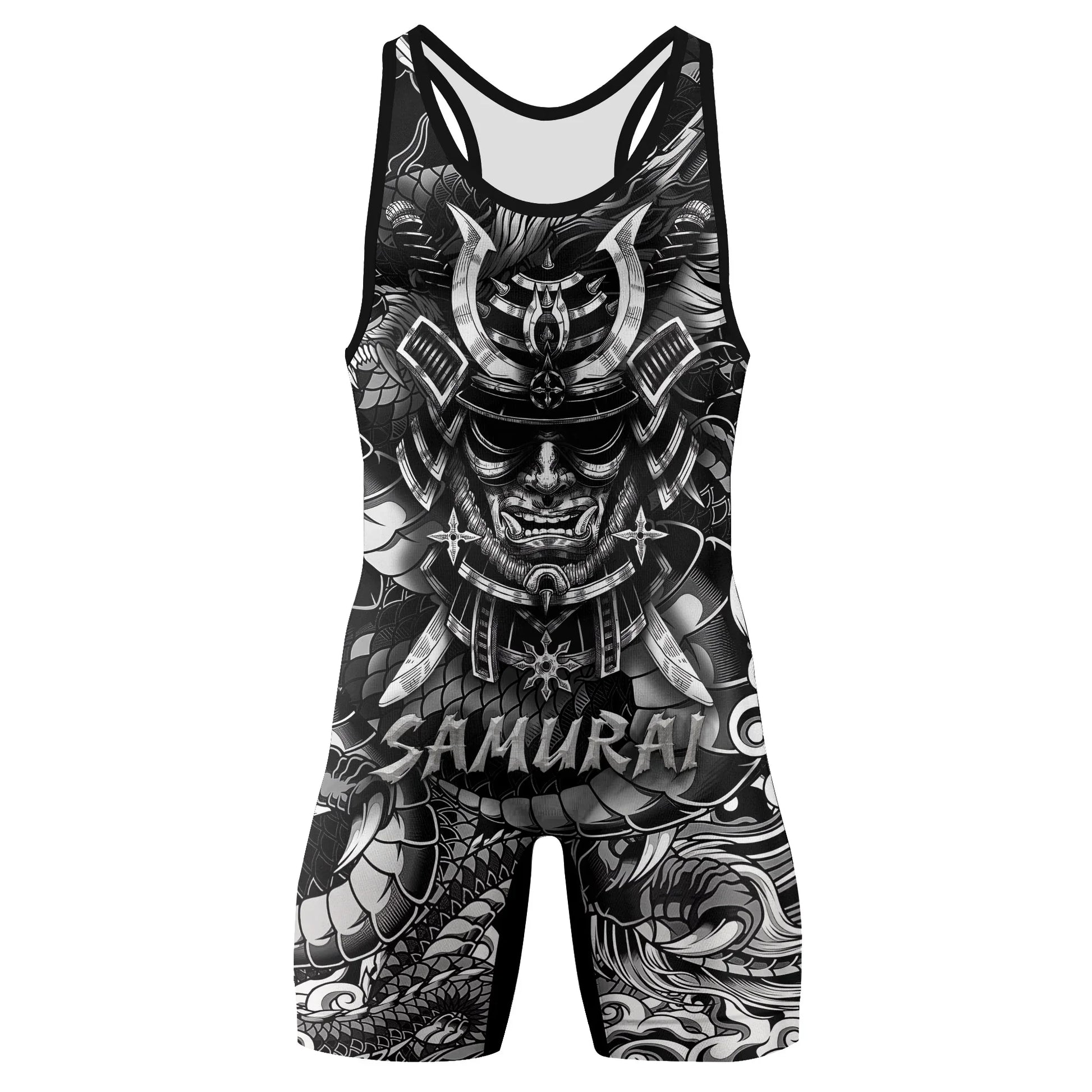 Black Dragon Samurai Wrestling Singlets
