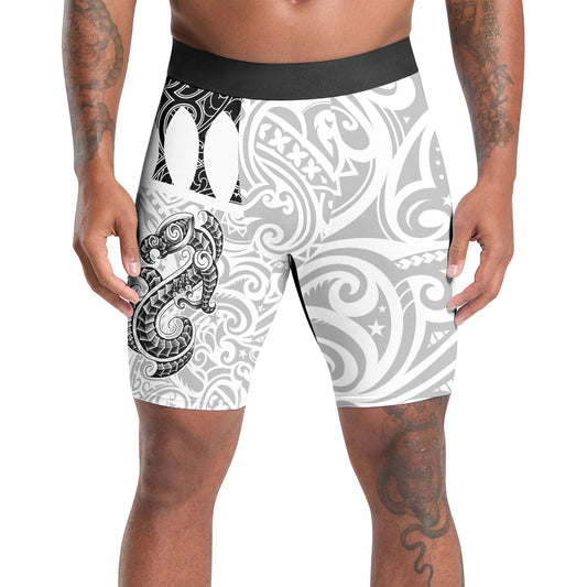 Black Scale Dragon Tattoo Compression Shorts