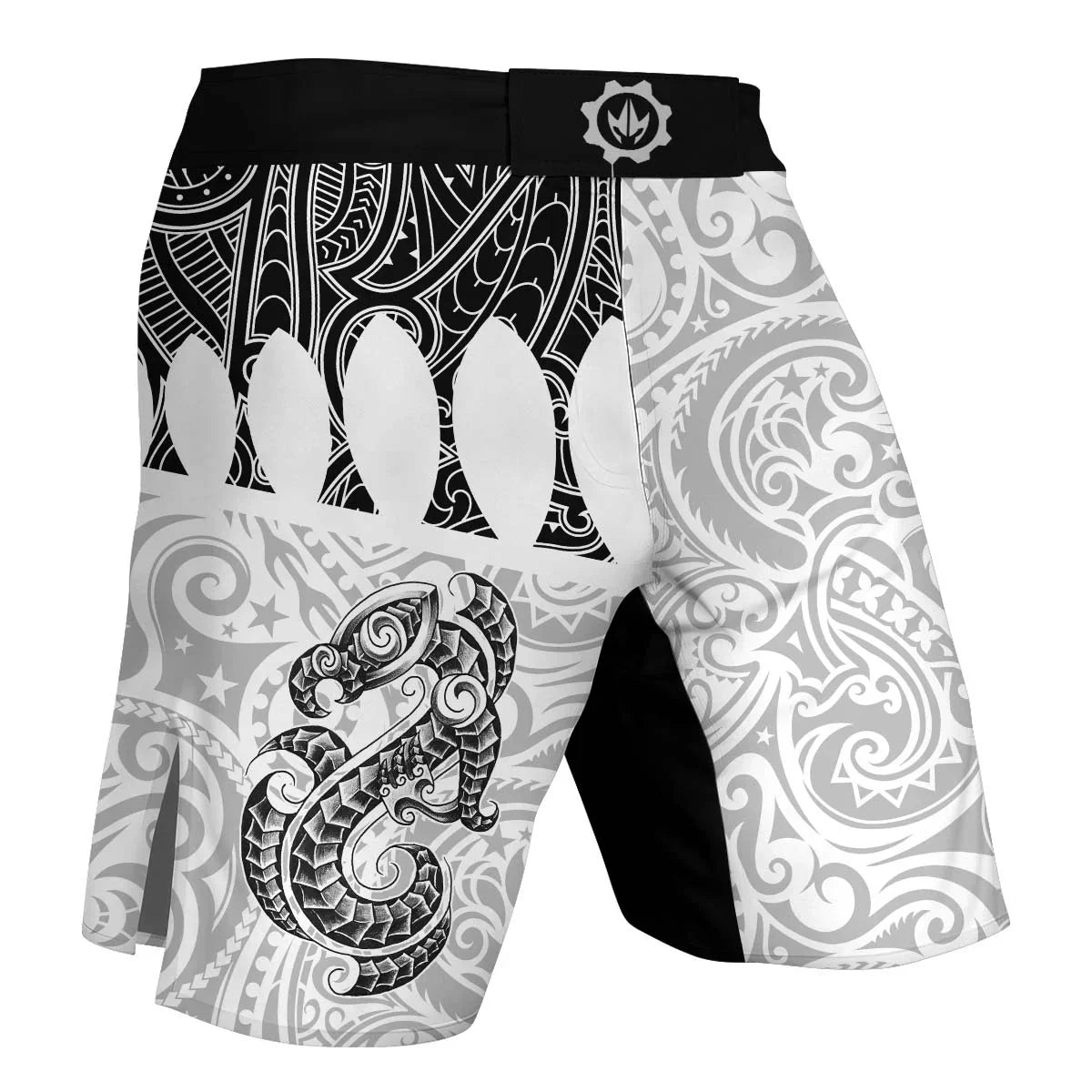Black Scale Dragon Tattoo Fight Shorts