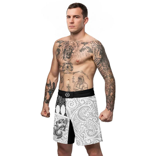Black Scale Dragon Tattoo Fight Shorts