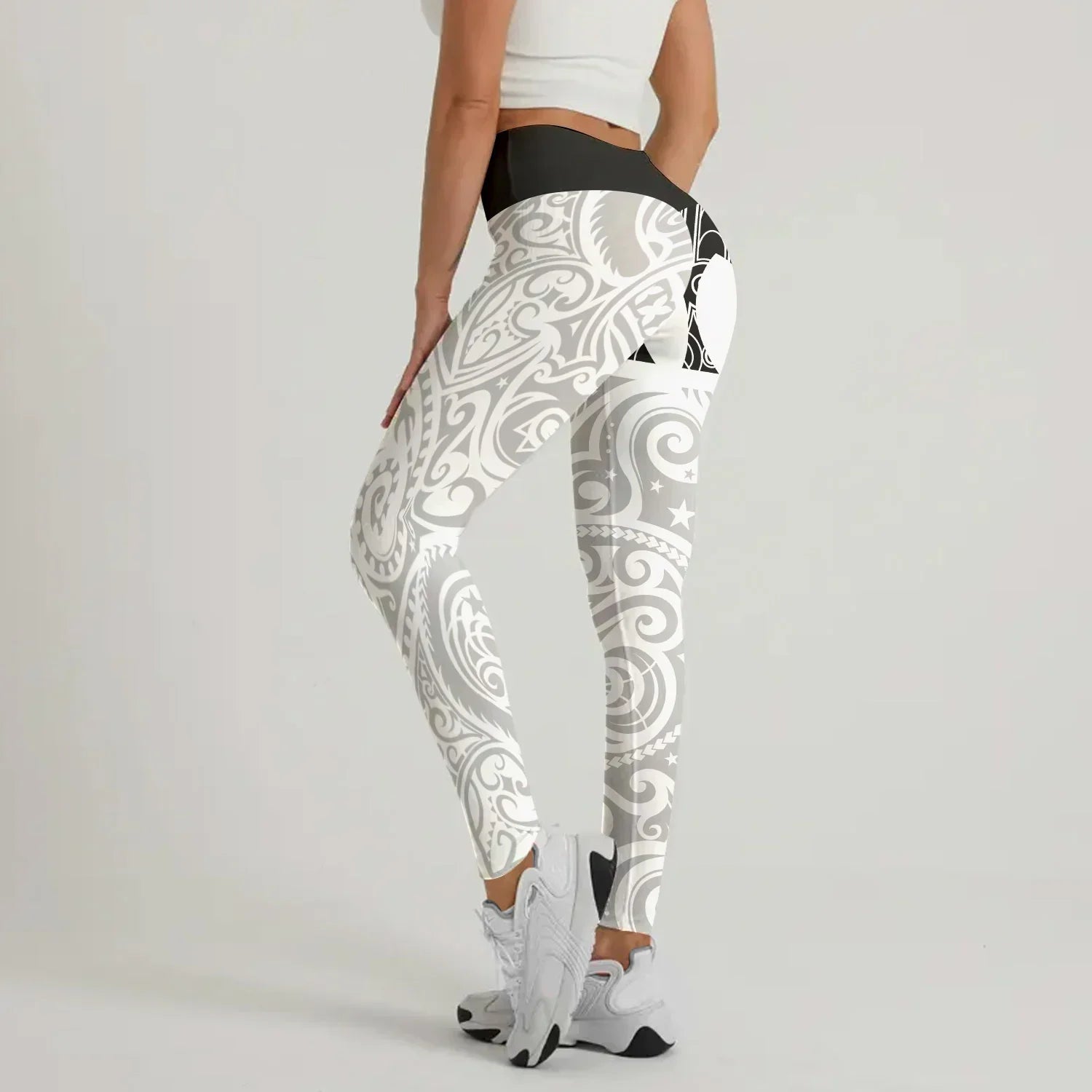 Black Scale Dragon Tattoo Leggings