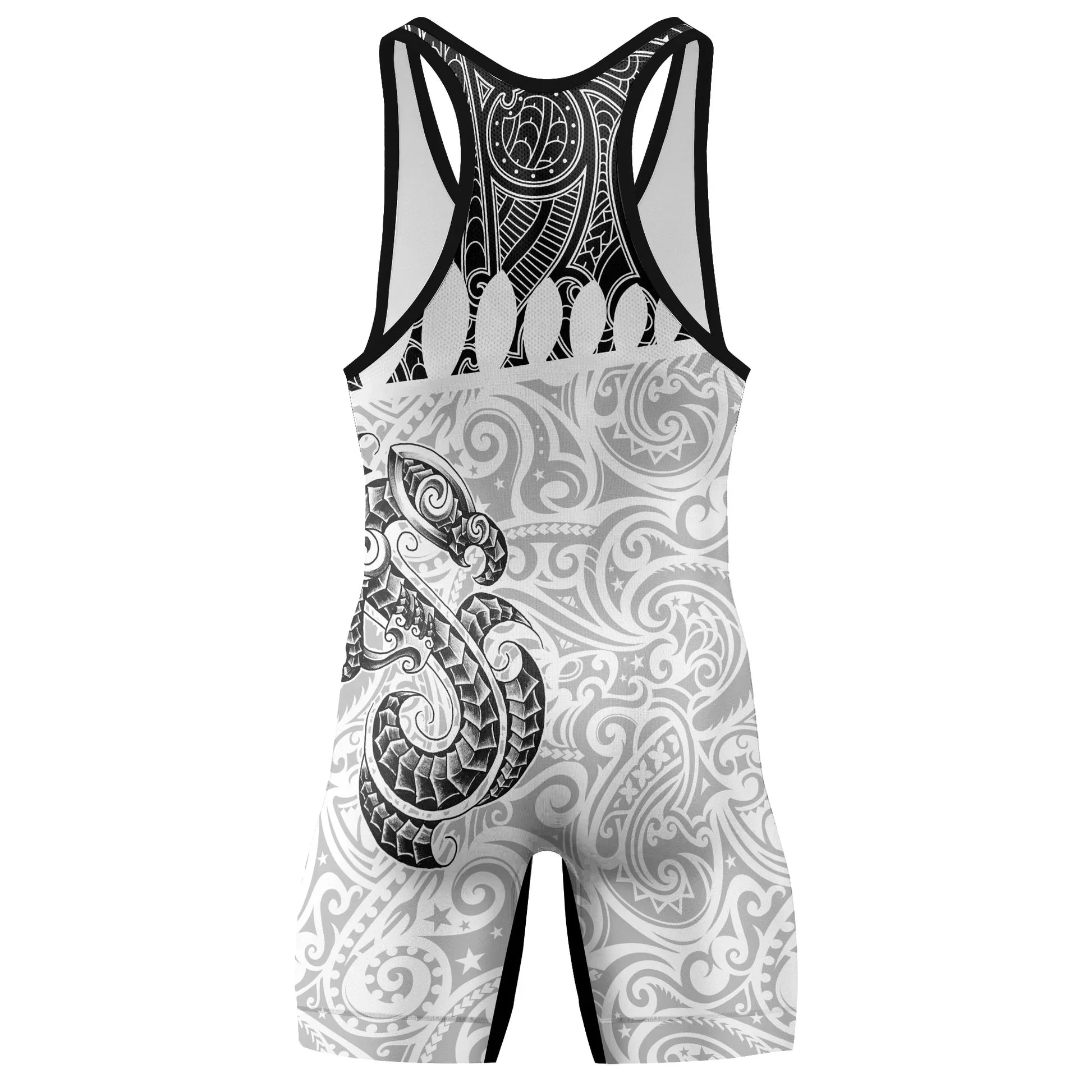 Black Scale Dragon Tattoo Wrestling Singlets