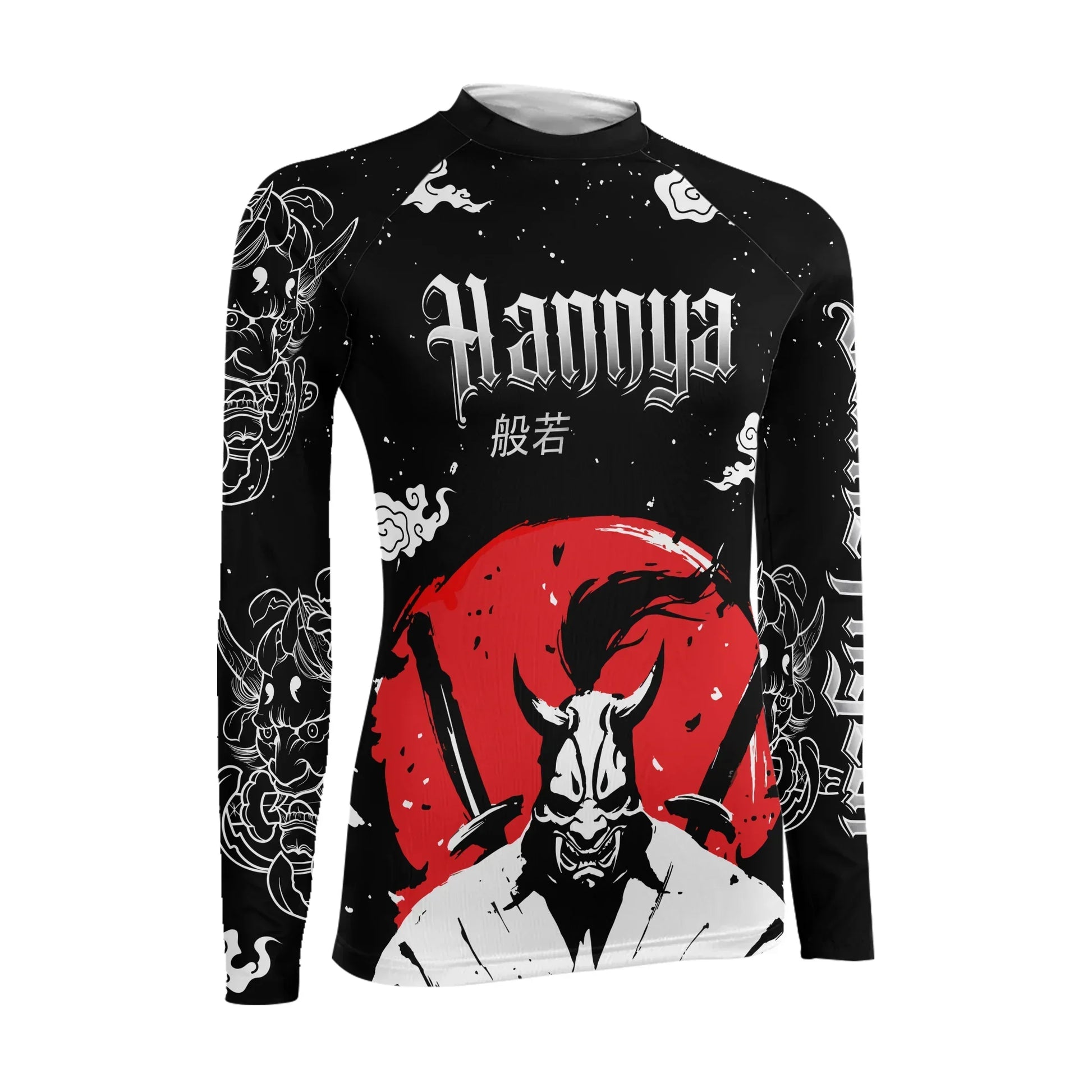 Blood Moon Hannya Women's Long Sleeve Rash Guard