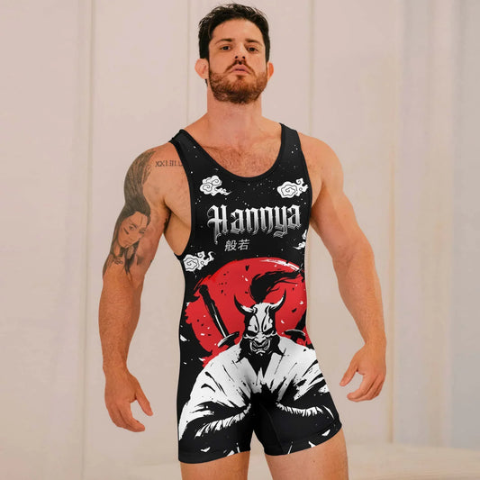 Blood Moon Hannya Wrestling Singlets
