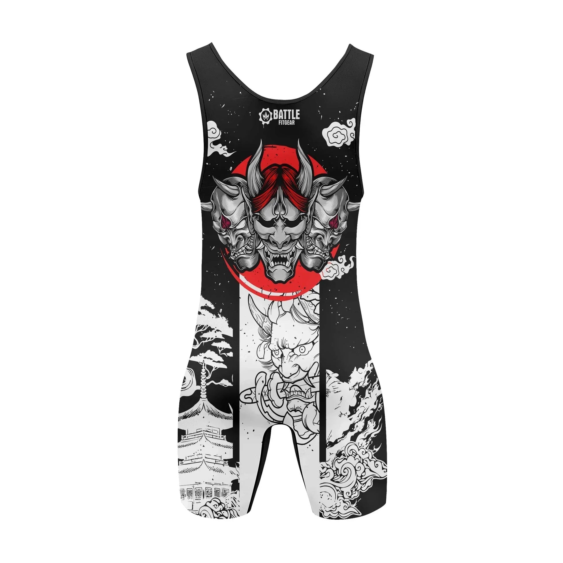 Blood Moon Hannya Wrestling Singlets