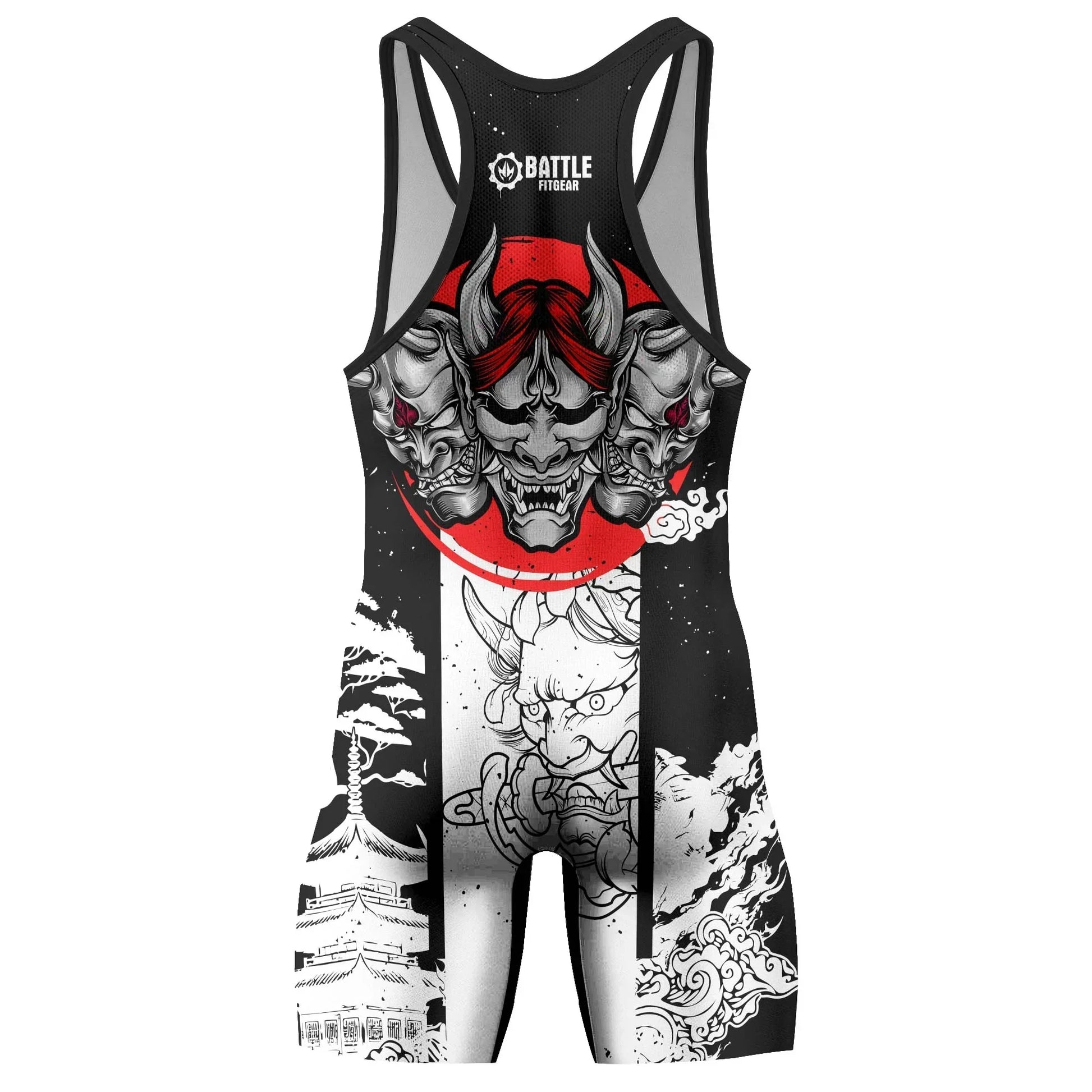 Blood Moon Hannya Wrestling Singlets