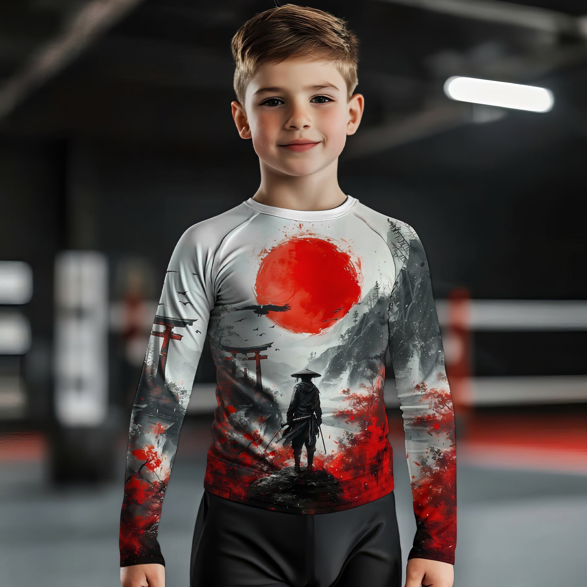 Blood Moon Ronin Kids Rash Guard