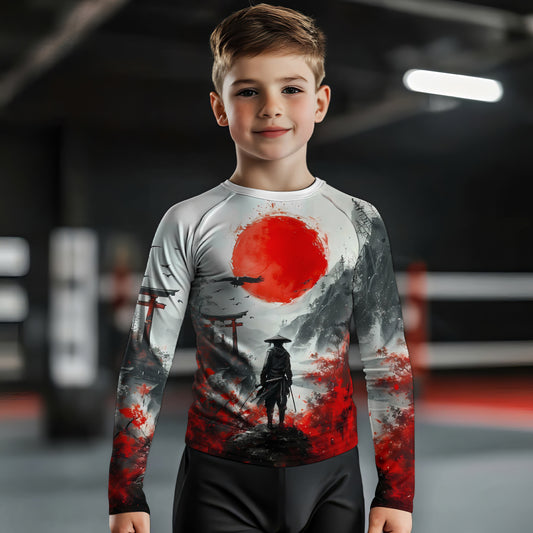 Blood Moon Ronin Kids Rash Guard
