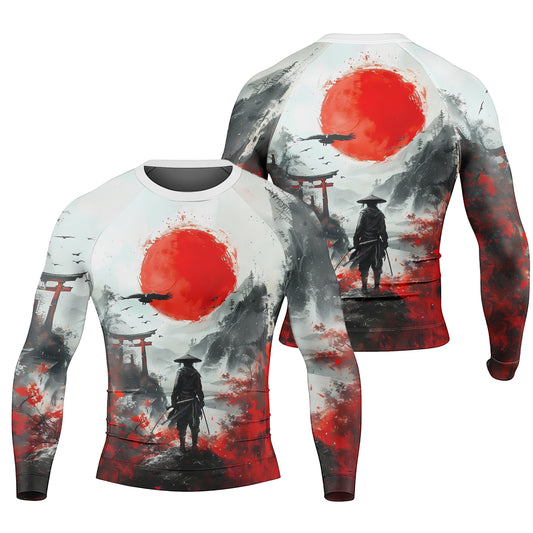 Blood Moon Ronin Men's Long Sleeve Rash Guard