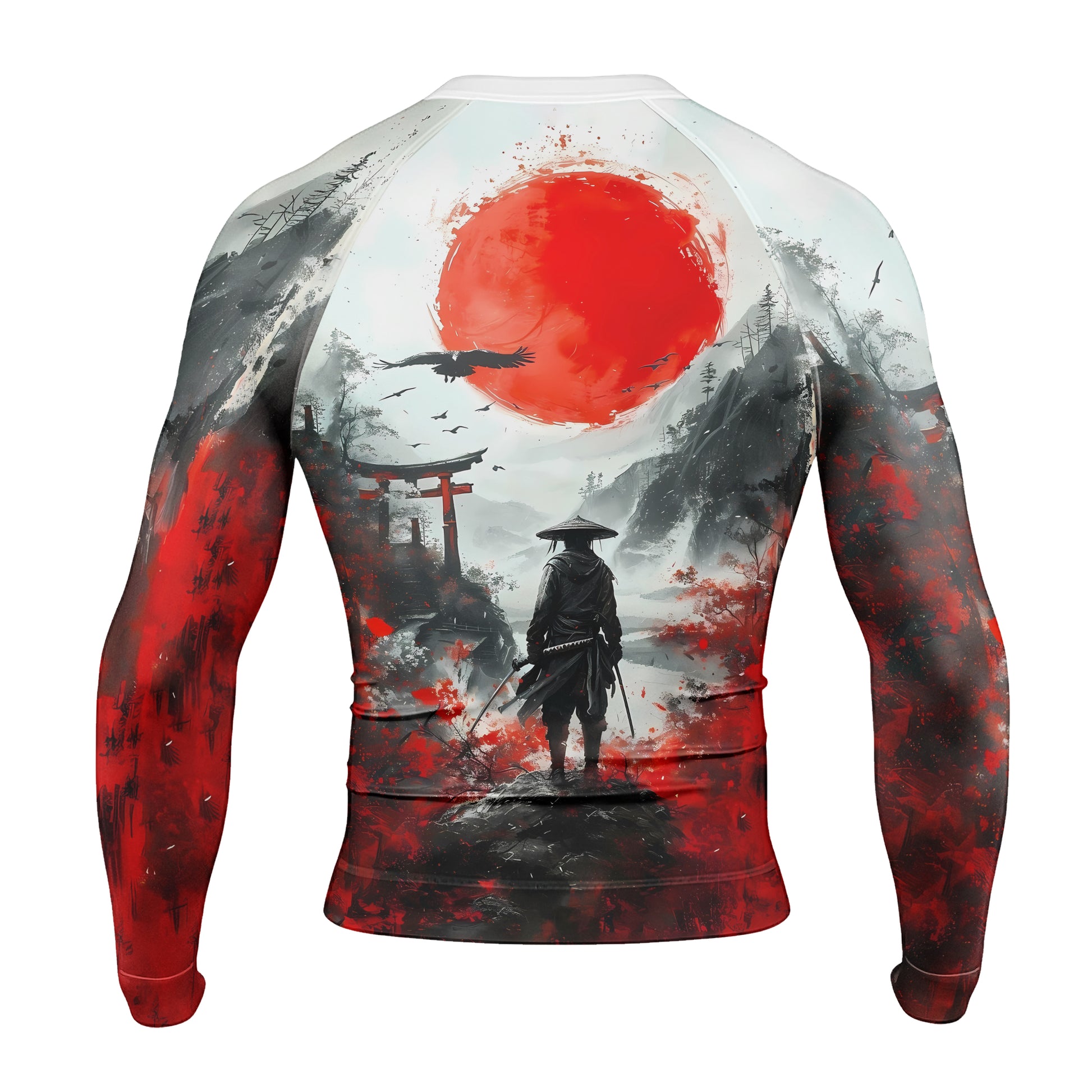 Blood Moon Ronin Men's Long Sleeve Rash Guard