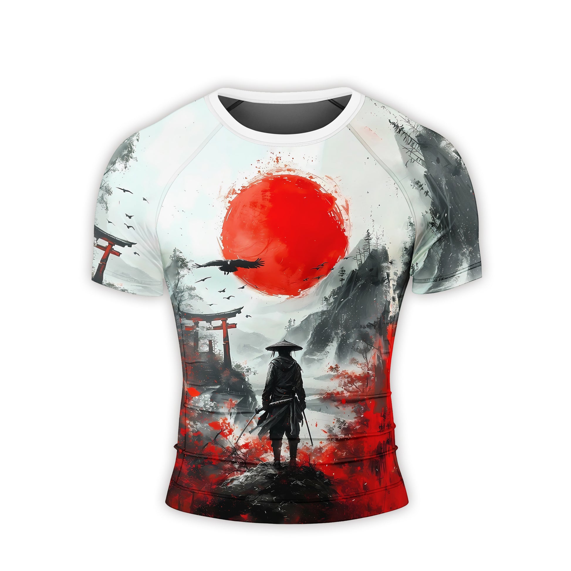 Blood Moon Ronin Men's Short Sleeve Rash Guard