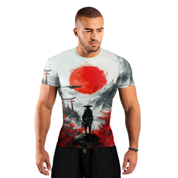 Blood Moon Ronin Men's Short Sleeve Rash Guard