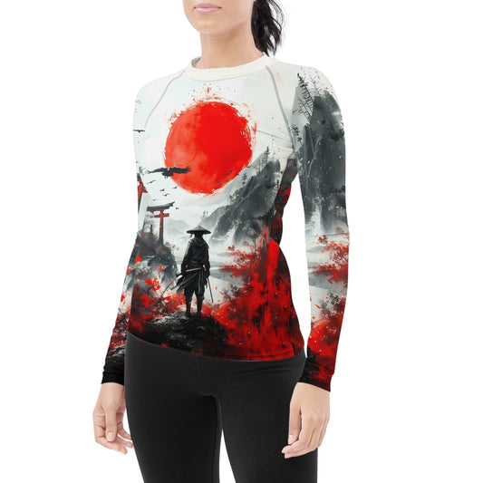 Blood Moon Ronin Women's Long Sleeve Rash Guard