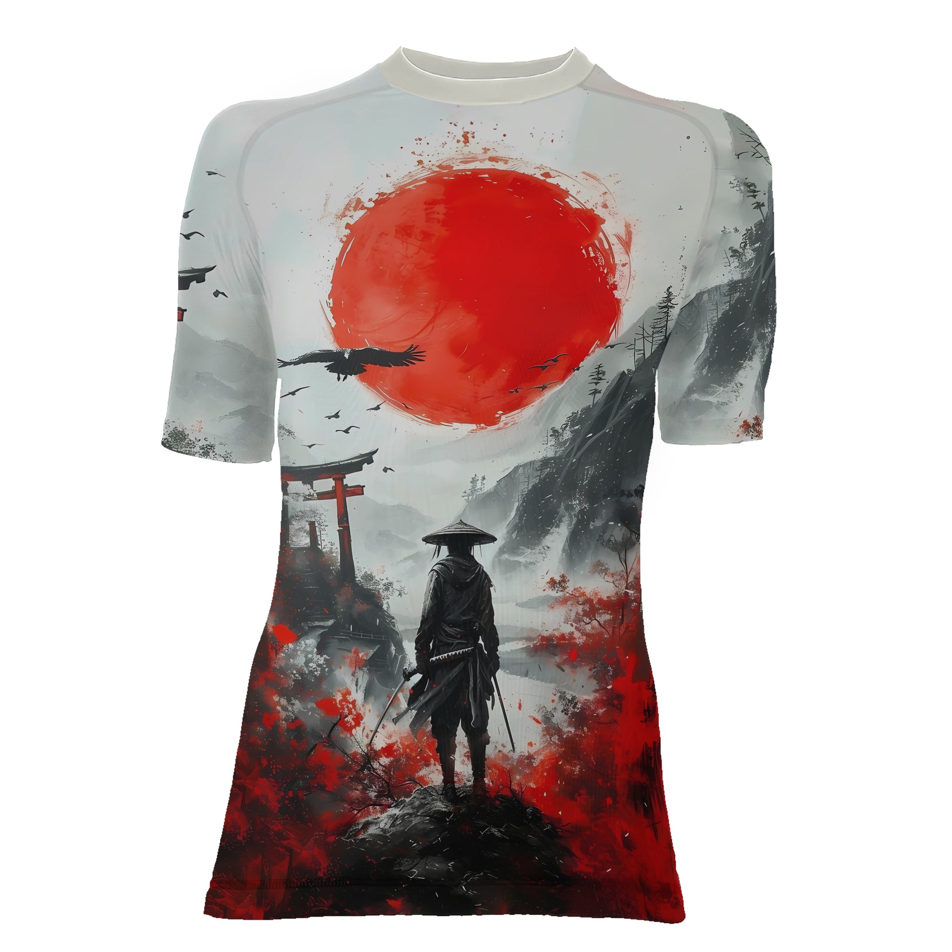 Blood Moon Ronin Women's Short Sleeve Rash Guard