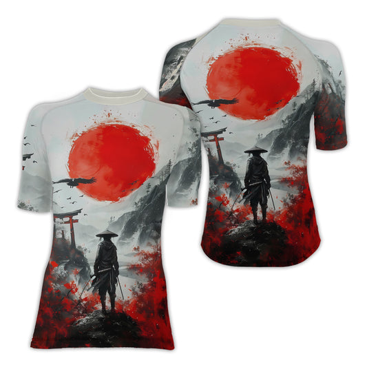 Blood Moon Ronin Women's Short Sleeve Rash Guard