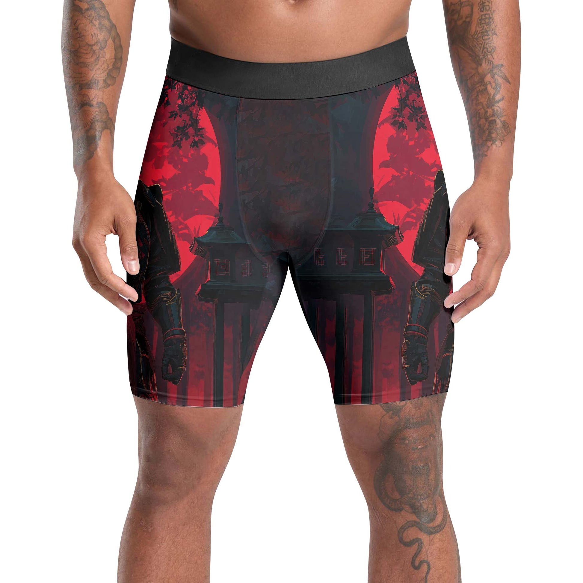 Blood Moon Samurai Compression Shorts