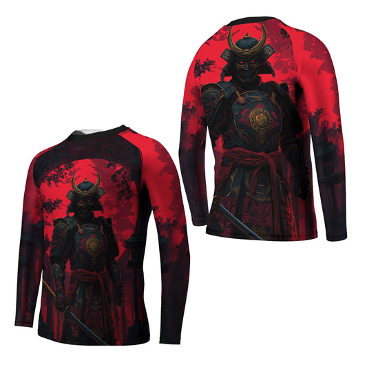 Blood Moon Samurai Kids Rash Guard