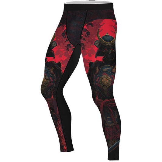Blood Moon Samurai Men's Compression Leggings