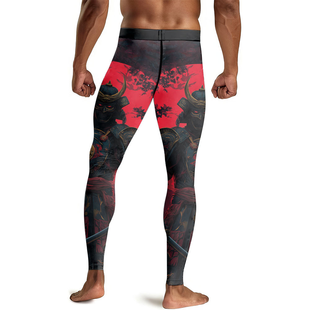 Blood Moon Samurai Men's Compression Leggings