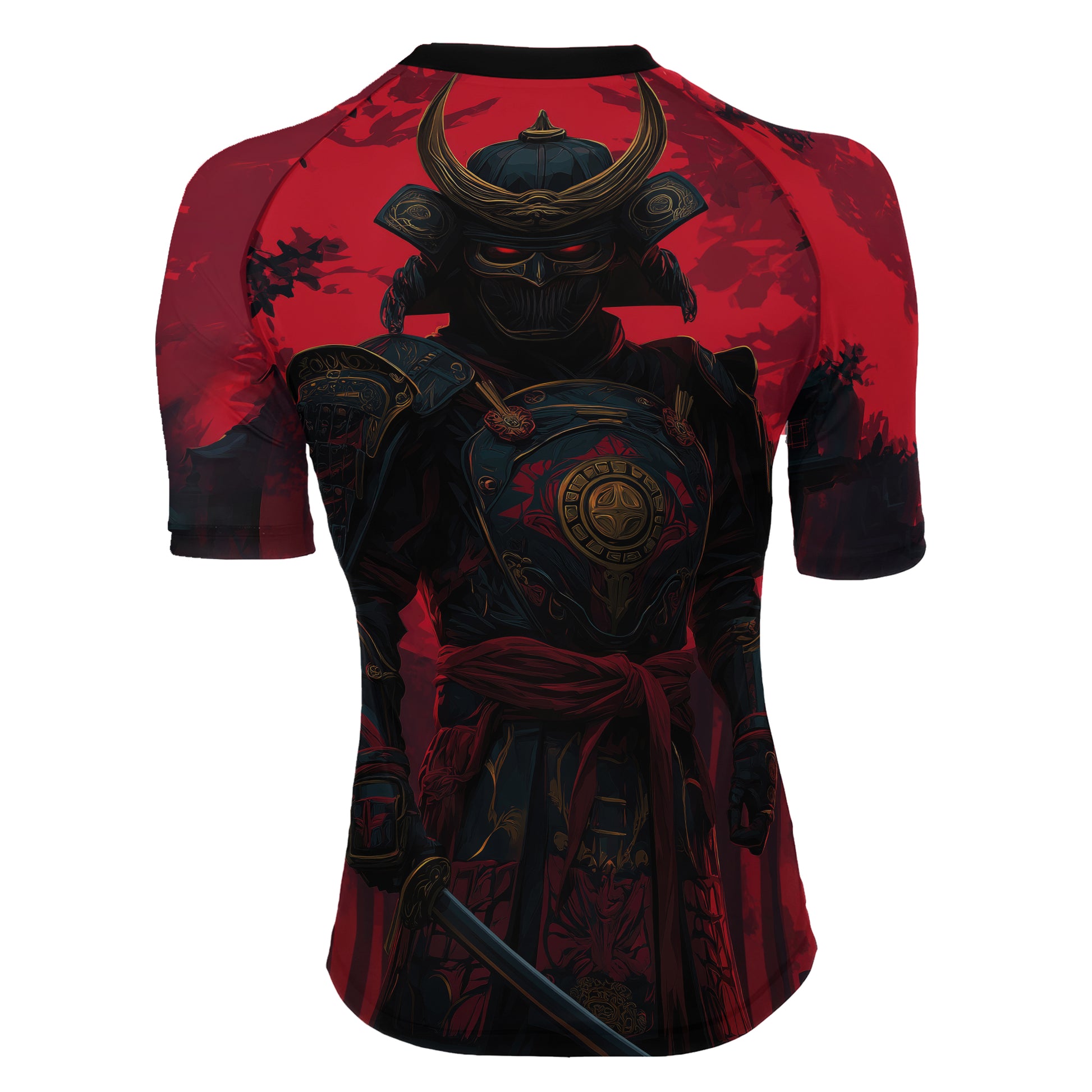 Blood Moon Samurai Women's Short Sleeve Rash Guard