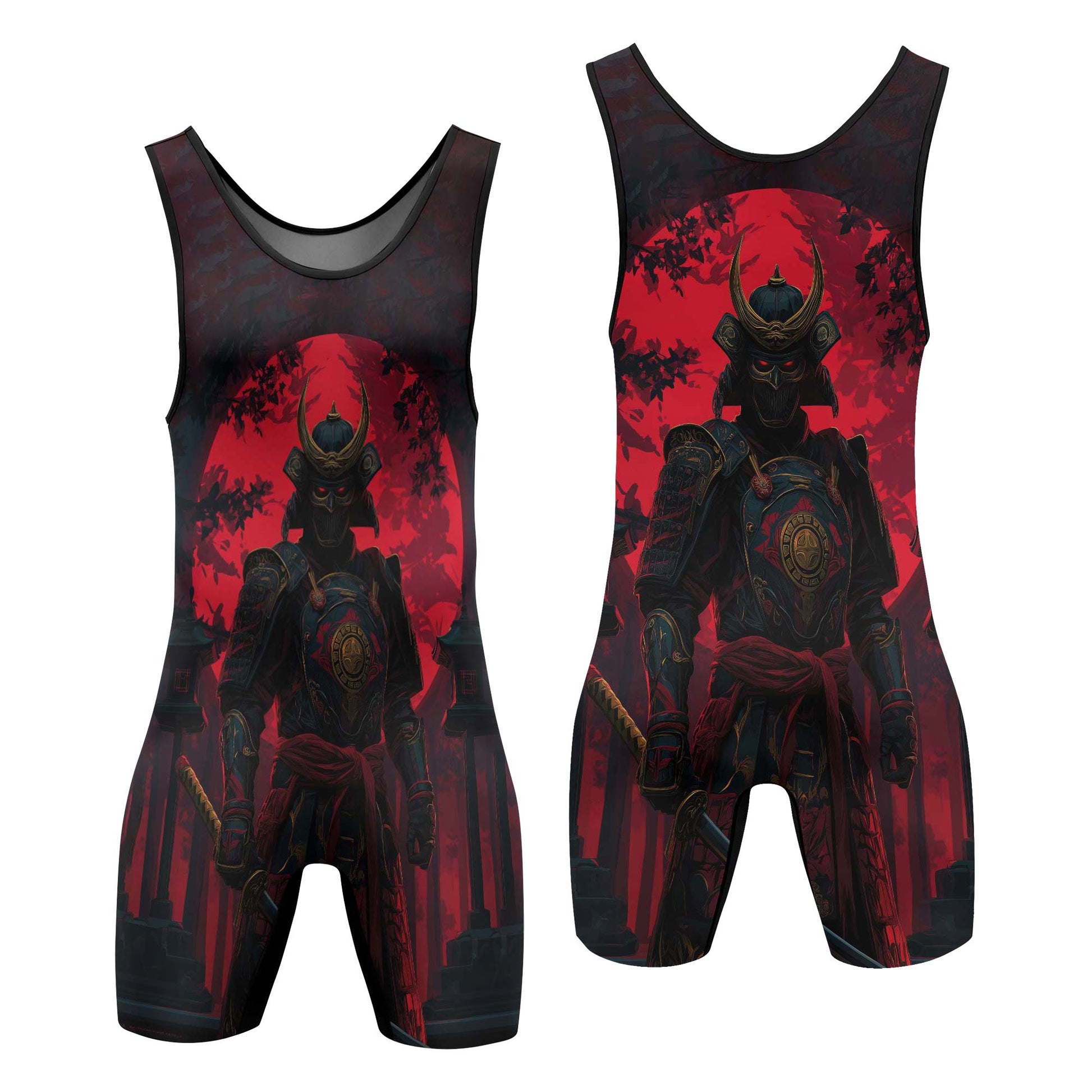 Blood Moon Samurai Wrestling Singlets