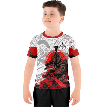 Bloody Spartan Kids Rash Guard