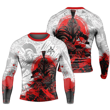 Bloody Spartan Men's Long Sleeve Rash Guard