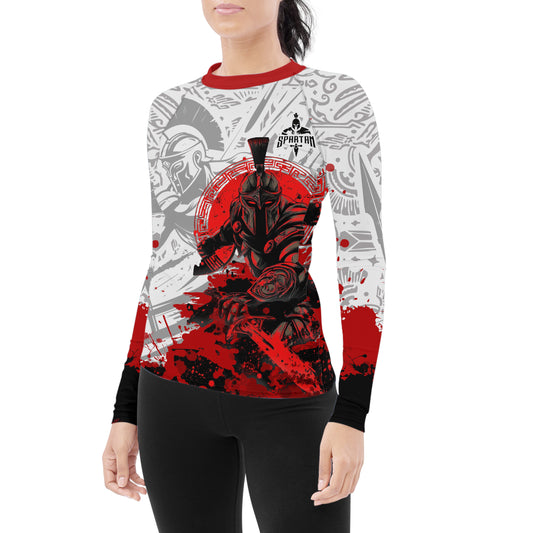 Bloody Spartan Women's Long Sleeve Rash Guard