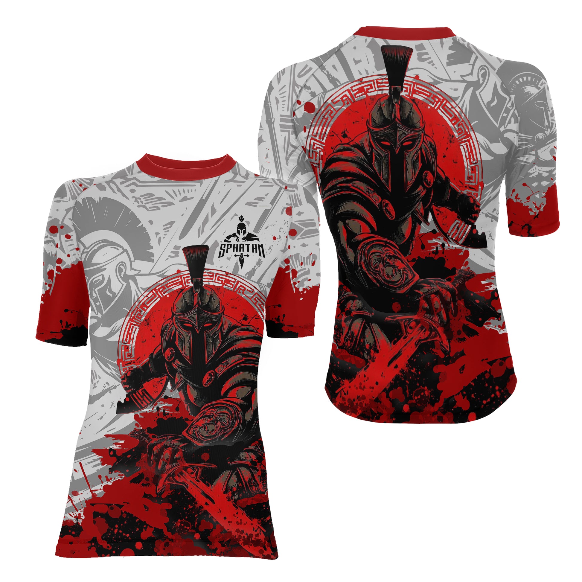 Bloody Spartan Women's Short Sleeve Rash Guard