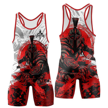 Bloody Spartan Wrestling Singlets