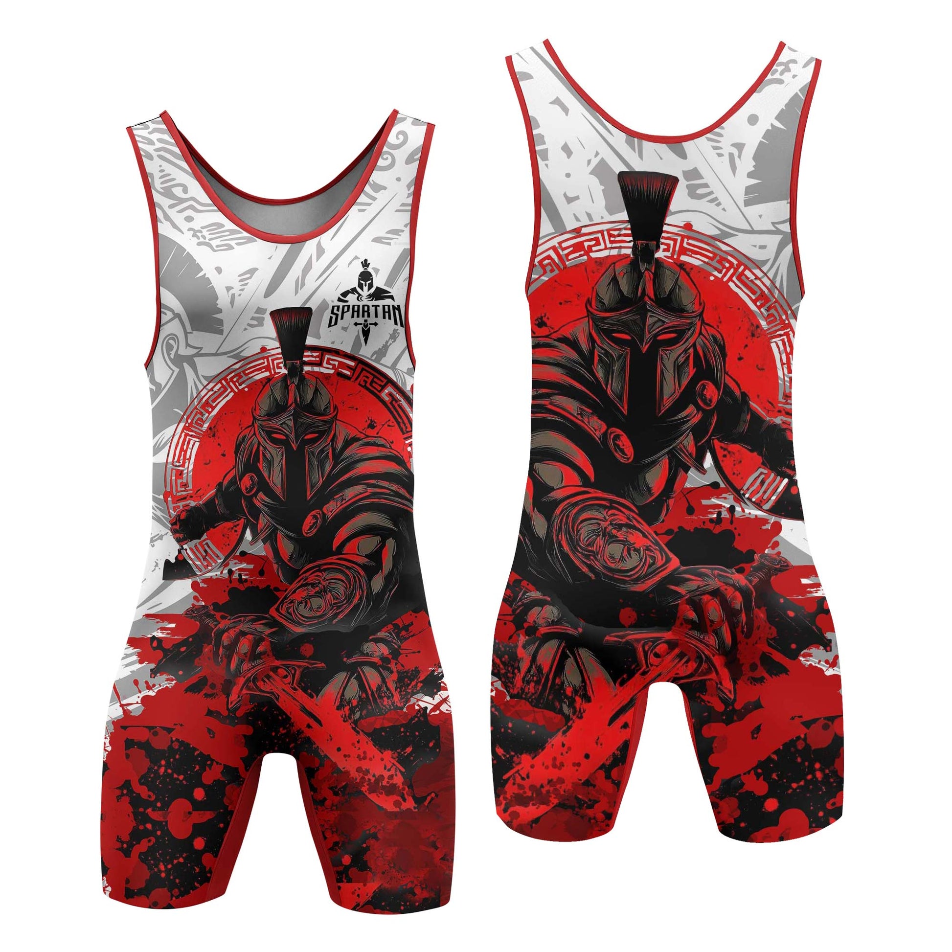 Bloody Spartan Wrestling Singlets