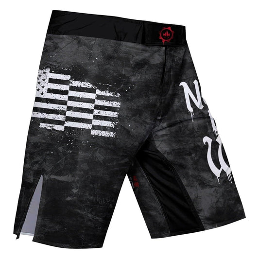 Painting American Flag Fight Shorts - BattleFitGear