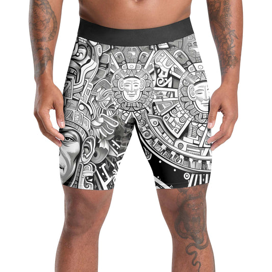 Brave Aztec Warrior Compression Shorts