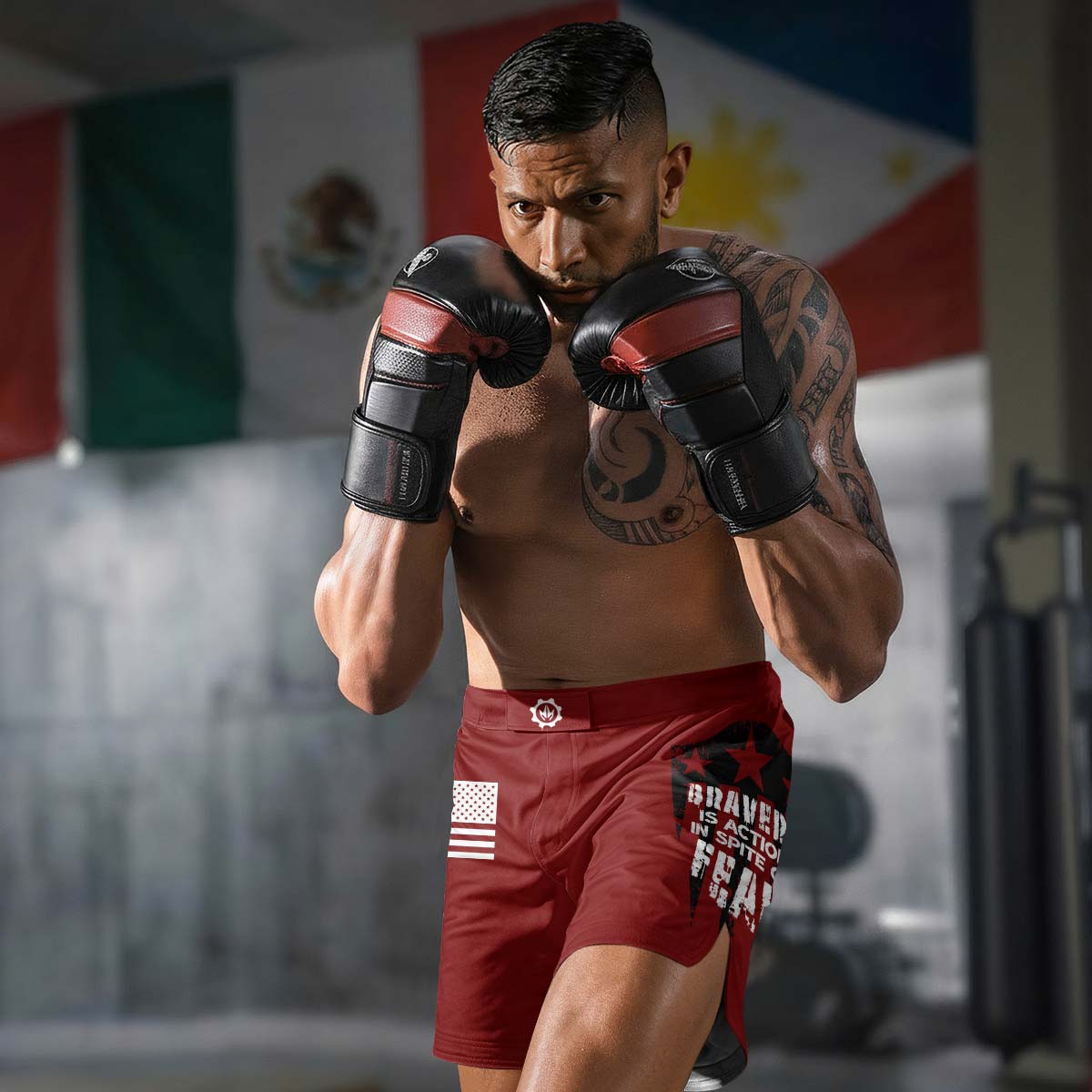Bravery Is Action Fight Shorts